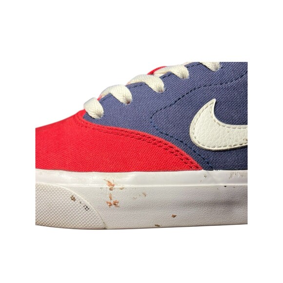 Nike Charge Solarsoft SB University Red, Navy & Yellow Canvas Shoes Men Size 9.5 - Picture 11 of 12